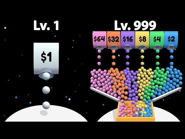IDLE MARBLES 2048 - ASMR Gameplay (Bounce & Collect) Max Level