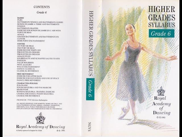 Royal Academy of Dancing: Higher Grades Syllabus - Grade 6 (1993 UK VHS)