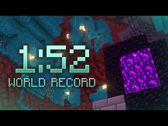 [FWR] Minecraft in 1:52 (Set Seed)