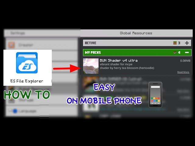 HOW TO TRANSFER SHADER FILE IN MINECRAFT ON MOBILE (TAGALOG) TUTORIAL
