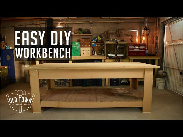 Simple Solid 8x4 Workbench | Woodworking Workshop Projects | Old Town Fabrication & Design |