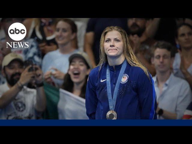 Olympics: US swimmer Katharine Berkoff wins bronze 32 years after her dad