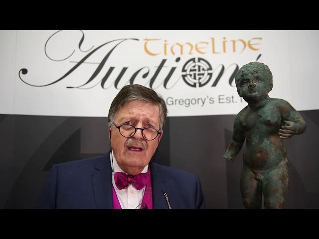 Lot 104: Substantial Roman Statue of a Nude Young Boy with Tim Wonnacott