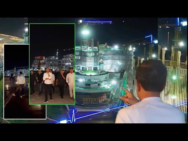 Saat Presiden Jokowi brsm Bos baru IKN dan Tokoh Msyrkt Menikmati Malam di Plaza Seremoni IKN