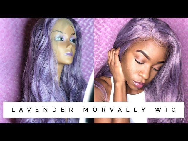 Morvally Purple/lavender synthetic wig