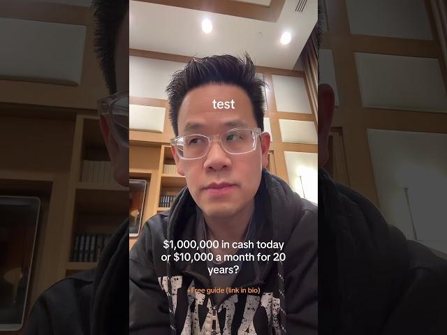 $1,000,000 today or $10,000 per month?