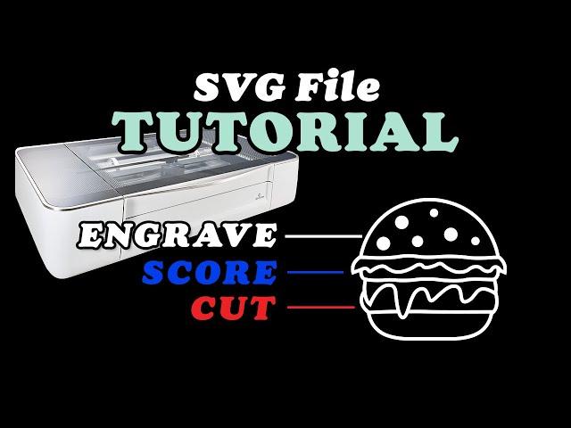 Make an SVG File for Glowforge to SCORE, CUT & ENGRAVE