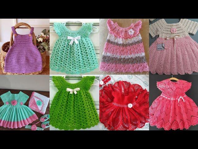 Crochet Baby Frock Design 2024/Crochet Handmade Baby Clothes