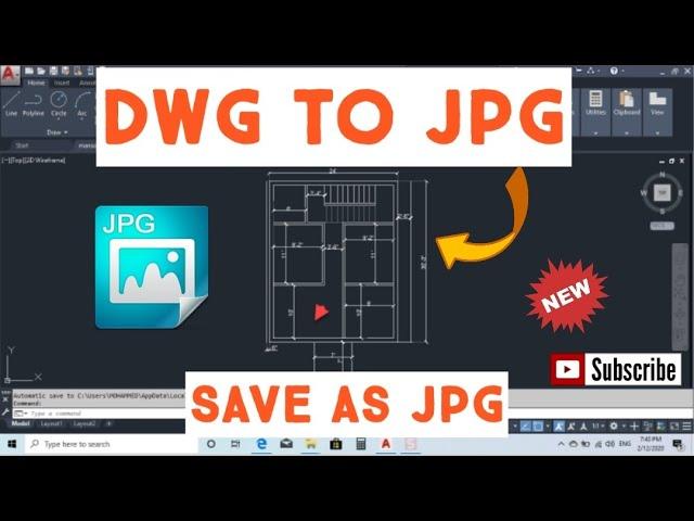 How to save as drawing to jpg very easy method