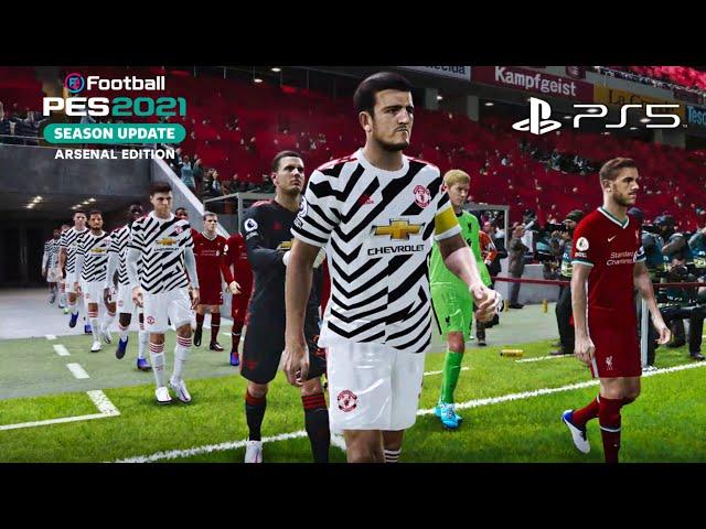 PES 2021| CPU vs CPU - Liverpool vs Manchester United EPL 4K HDR PS5