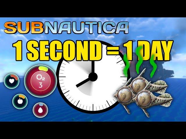 Can you beat Subnautica if days are 1 second long?