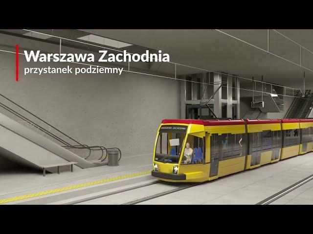 Tramwaj do dworca Warszawa Zachodnia