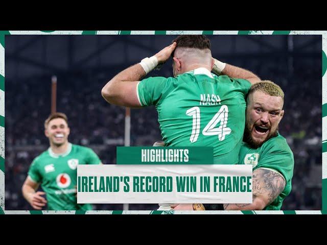 Highlights: Ireland's Record Win Against France