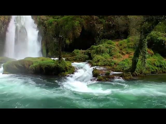 Расслабляющая музыка Звуками природы Красивейший водопад HD