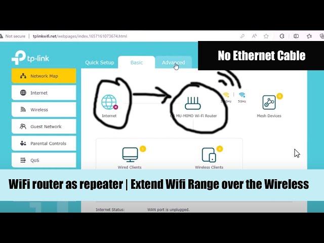 WIFI Extender: tp link archer c6 repeater mode or Extend Wi-Fi range #linuxtopic