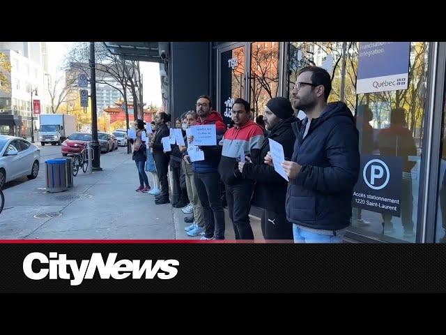 Montreal international students protest freeze on permanent residency