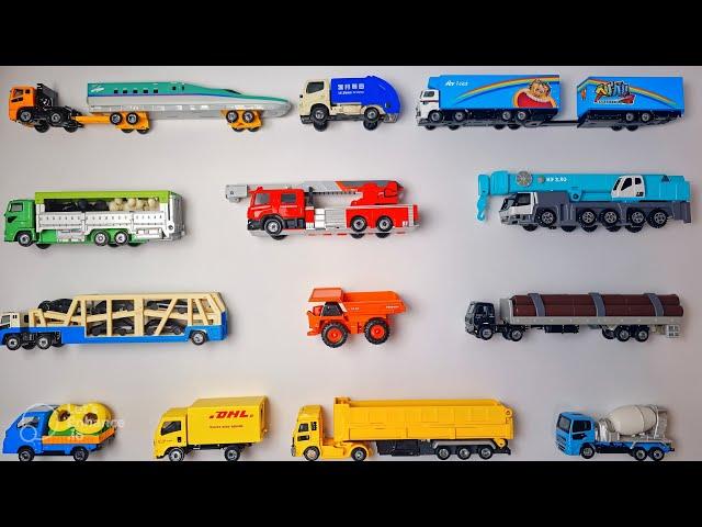 Toy Cars and Truck Collection for kids with tomica minicars - Learn Truck for Kids