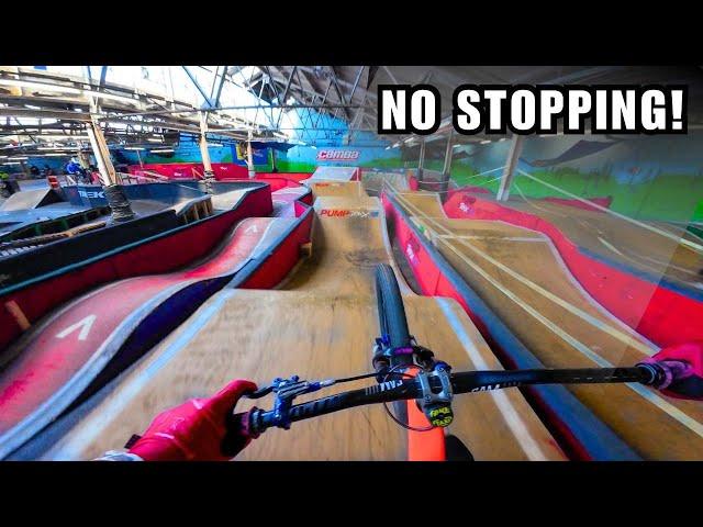 Riding All Lines at MONSTER Indoor Bikepark!