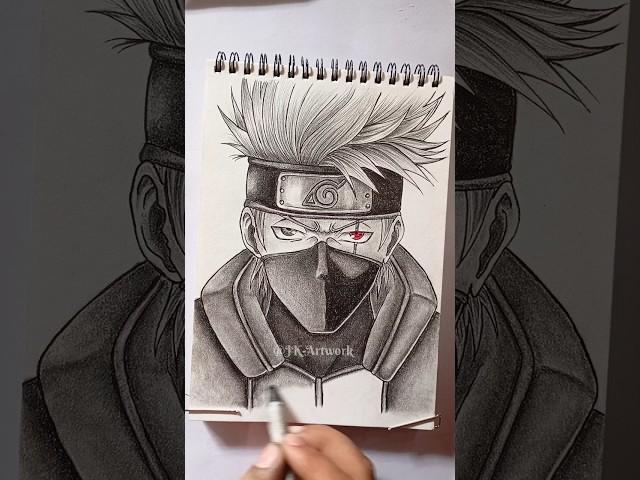 Kakashi Hatake ️‍ #art #drawing #shorts #trending @JK-Artwork