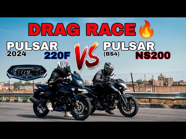 2024 PULSAR 220F VS PULSAR NS200||DRAG RACE ||RACE TILL THEIR POTENTIAL ||LEGENDRY BATTLE ||