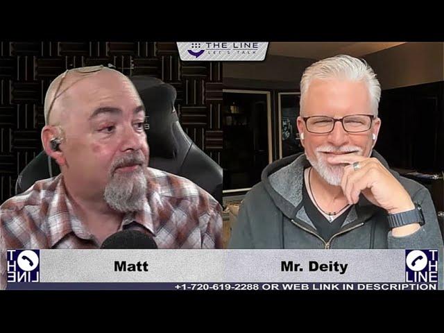 Mr. Deity can't keep a straight face during Matt Dillahunty's temper tantrum.