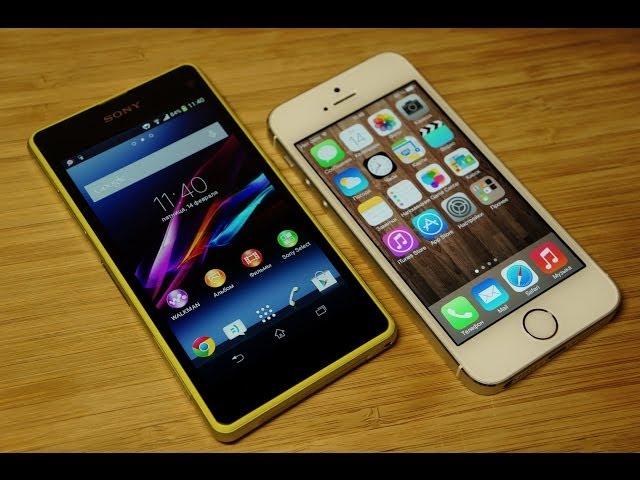 iPhone 5S vs Xperia Z1 Compact: обзор-сравнение [Mobiltelefon.ru]