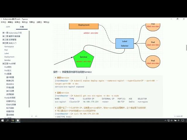 KubernetesK8S 入门进阶实战完整教程，黑马程序员K8S全套教程（基础+高级）   023   5 实战入门 Service