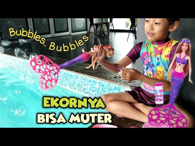 Video AQILLA Kecil - Gelembung Sabun Barbie dan Glove a Bubbles  Aqilla's Diary