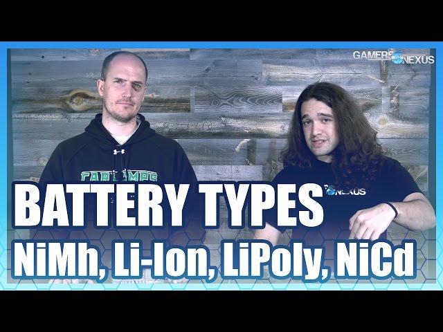 Battery Types: Li-Ion vs. Li-Poly, NiMh, NiCd, & More