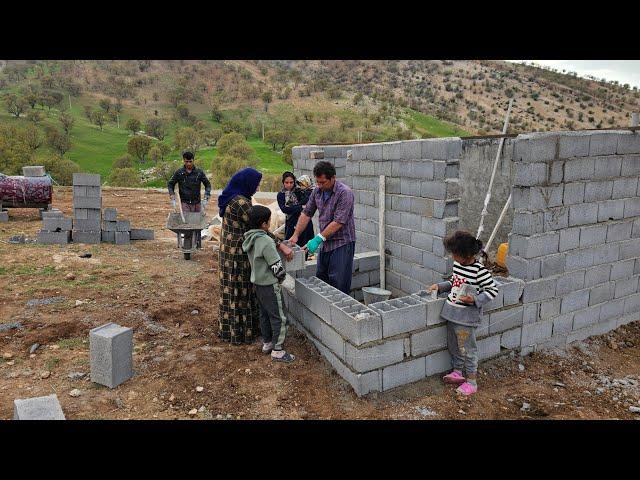 "Changing the location of the bathroom and raising the bathroom wall until half of the work"