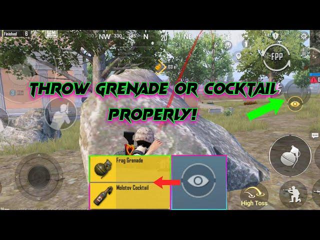 How To Throw Grenade or Cocktail Properly! Pubg Tips and Tricks | Bgmi Tips and Tricks Full Guide