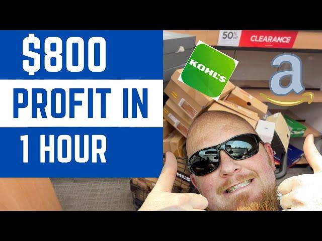 Making $800/Hour Shopping Kohl's Clearance | Amazon FBA Retail Arbitrage Sourcing