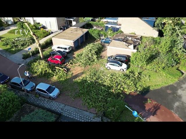 Stormschade Koedijkslanden Meppel