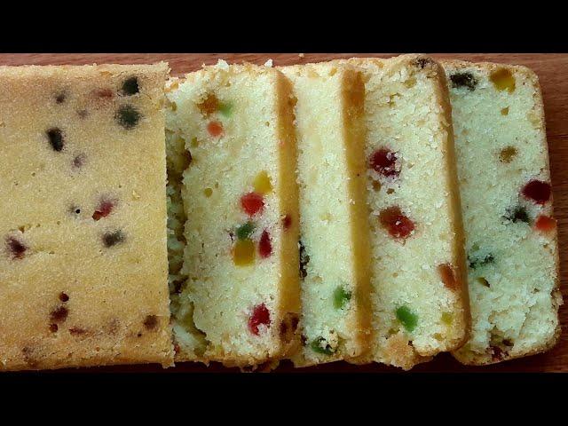 ಬೇಕರಿ ಸ್ಟೈಲ್ ಟುಟ್ಟಿ ಫ್ರುಟ್ಟಿ ಕೇಕ್/Eggless tutti frutti cake recipe /bakery style tutti frutti cake