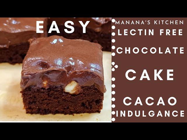 Lectin Free Cake Recipe | Keto Cake | How to Make An Easy Low Carb Chocolate Cake | Gluten Free YUM