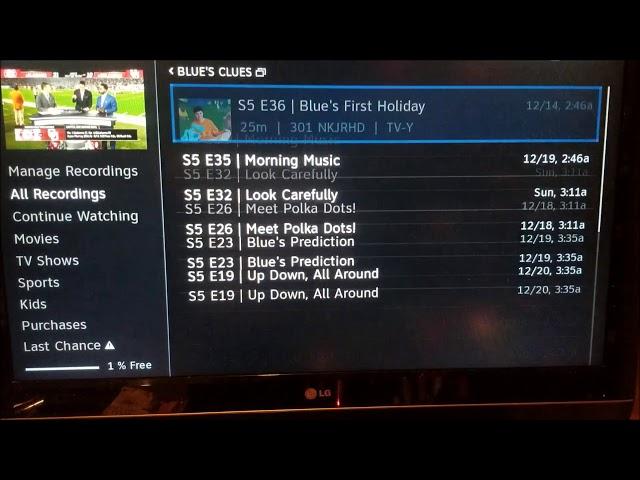 DirecTV DVR - Shows not found! - How to resolve