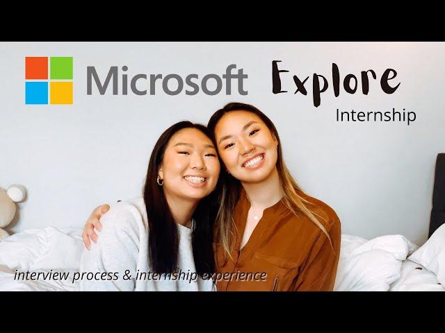 tech internships for newbies || microsoft explore interview process & internship experience