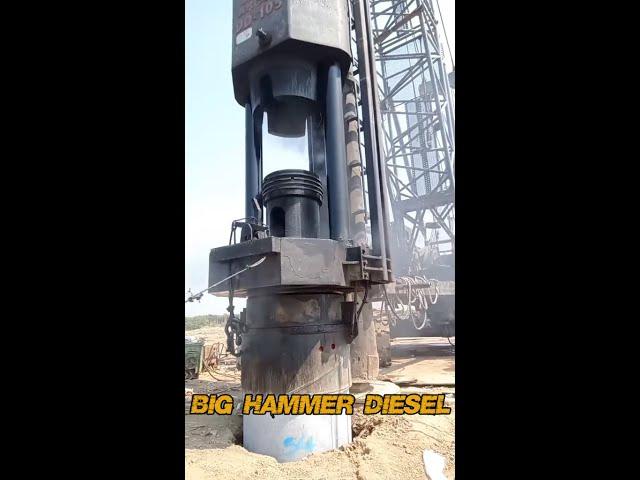 Testing 8 ton diesel hammer
