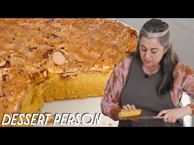 Claire Saffitz Makes Best Crunchy Almond Cake Recipe | Dessert Person