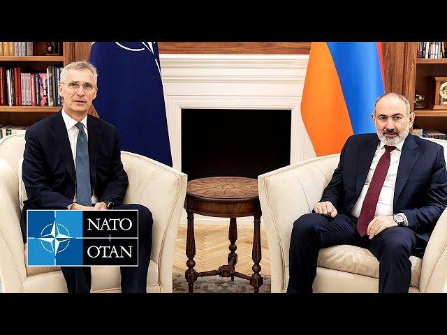 NATO Secretary General with the Prime Minister of Armenia  Nikol Pashinyan, 19 MAR 2024