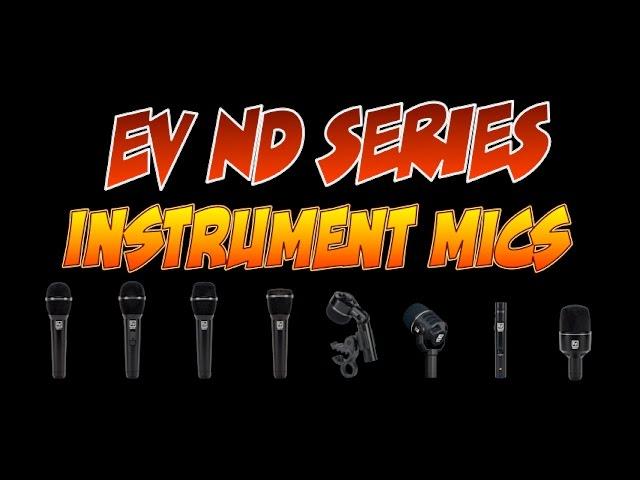 Electro-Voice EV ND44 ND46 ND66 ND68 Microphone Demo