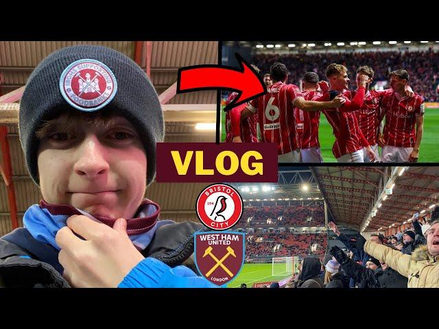 *BRISTOL CITY EMBARRASS WOEFUL WEST HAM* | Bristol City 1-0 West Ham Matchday Vlog | FA Cup