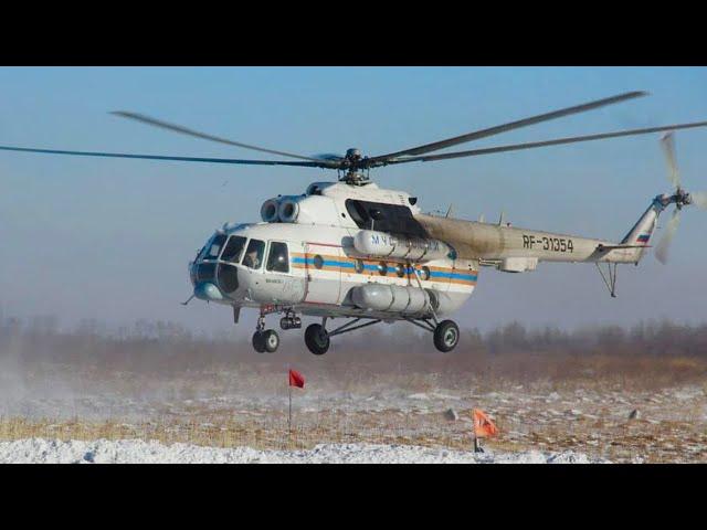 Крушение вертолета МЧС Ми-8 в Карелии. На борту находились три члена экипажа