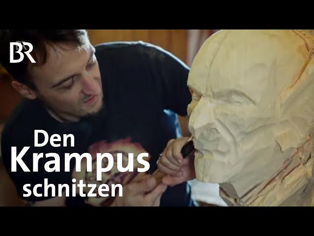 Der Krampus kommt! Krampusmasken-Schnitzer Anton Waltl | Handwerk | Nikolaus | Stationen | BR