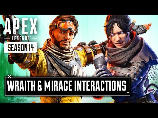 *NEW* Wraith and Mirage Interaction Voicelines - Apex Legends Season 14