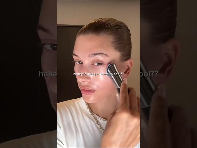 Hailey Bieber's SKINCARE STAPLE?!  #medicube #beautyhacks #koreanbeauty #haileybieber