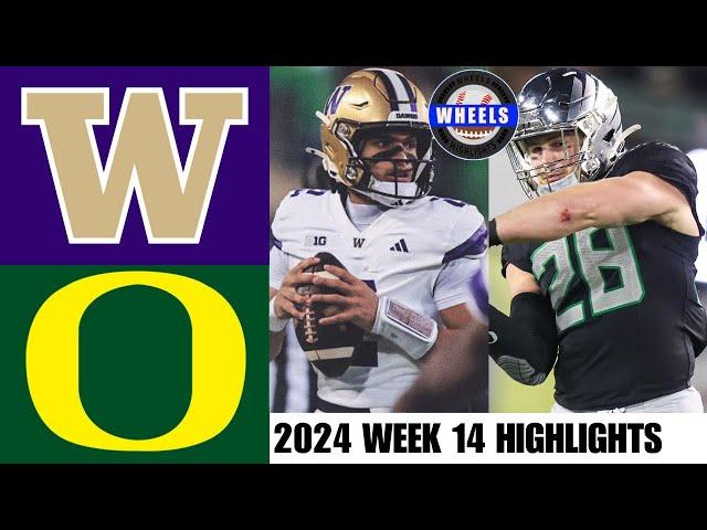 Washington vs #1 Oregon | Full Game Highlights | 2024 College Football Highlights