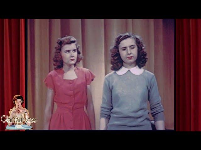 How to be Pretty - 1940's Guide for High School Girls [in Restored Colour ]