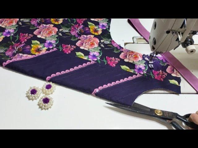 Very Easy and Unique Kurti Nack Design Cutting And Stitching | New Pakistani Neck Design 2025