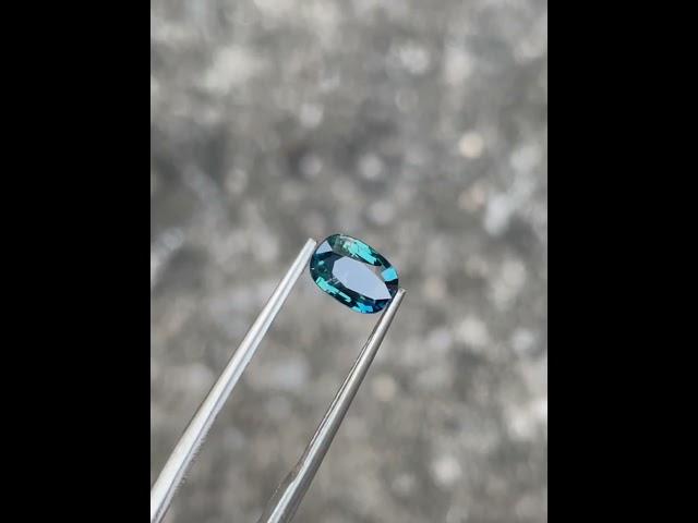 1.02 Carats | Teal Blue Sapphire Stone Cushion Cut Madagascar's Gemstone #sapphire #gemstone